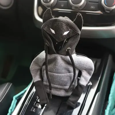Creative Hooded Cape Design Car Gear Shift Cover, Dustproof Car Gear Shift Cover, Car Interior Decorative Accessories for Men...