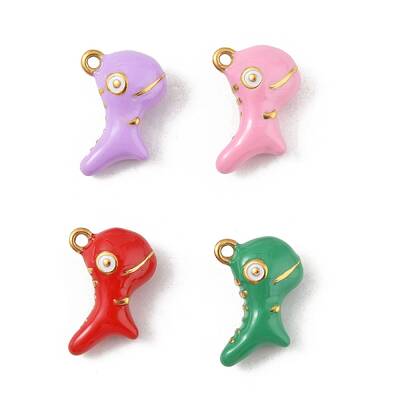 304 Stainless Steel Enamel Pendants