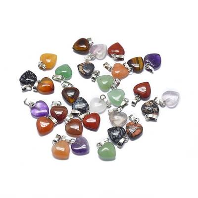 Natural & Synthetic Mixed Gemstone Charms