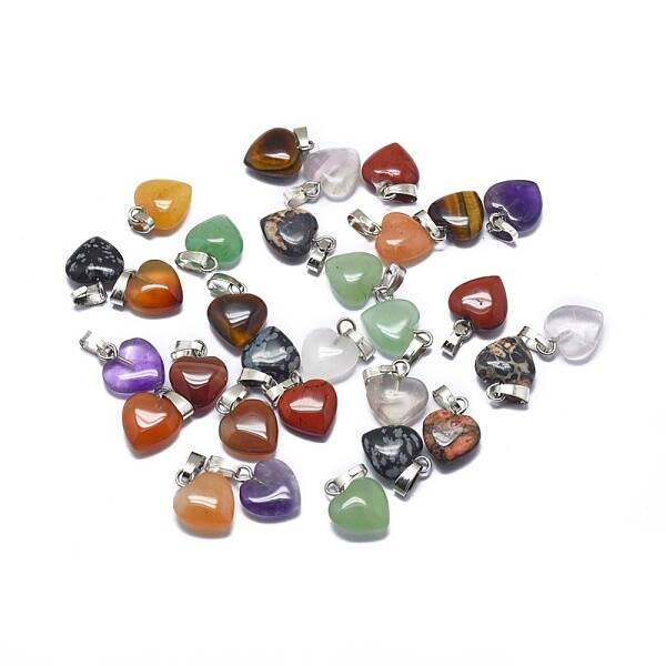 Natural & Synthetic Mixed Gemstone Charms