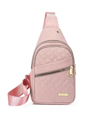 Graphic Quilted Design Fanny Packs for Women, Multi-pocket Design Bum Bag, Summer Versatile High-quality Commuting Bag