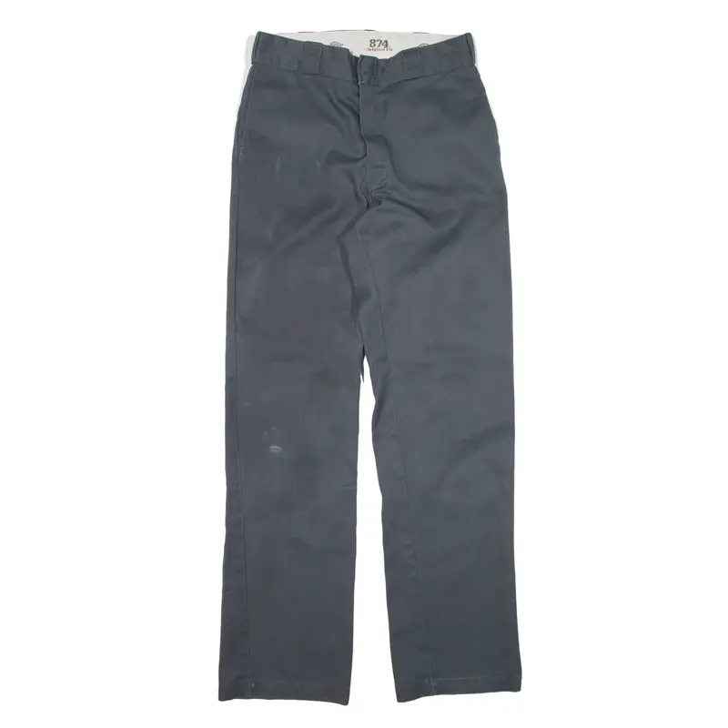 DICKIES 874 Trousers Grey Regular Straight Mens W31 L34