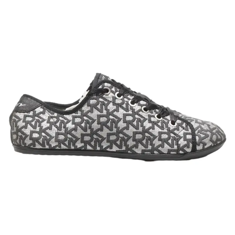 DKNY Sneaker Trainers Silver Synthetic Womens UK 4.5
