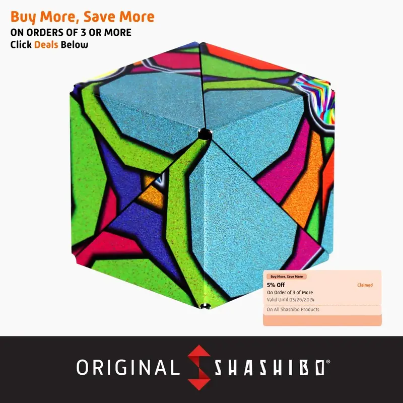 Art Worx Series - Shashibo Magnetic Puzzle Cubes infinity cube redi  cube