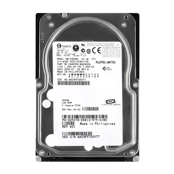 G5078 Dell 300GB Ultra-320 SCSI 10000 3.5-inch Hard Drive