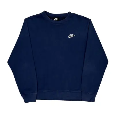 Nike Sweatshirt - Small Blue Cotton Blend