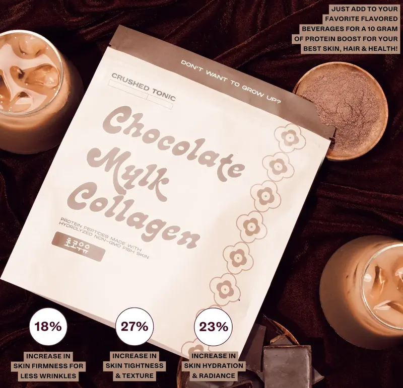 Marine Collagen - Chocolate Mylk for Skin, Hair & Health - 150 GRAM - Gluten Free GMO Free Skin Care Hair & Nail Care Healthc...