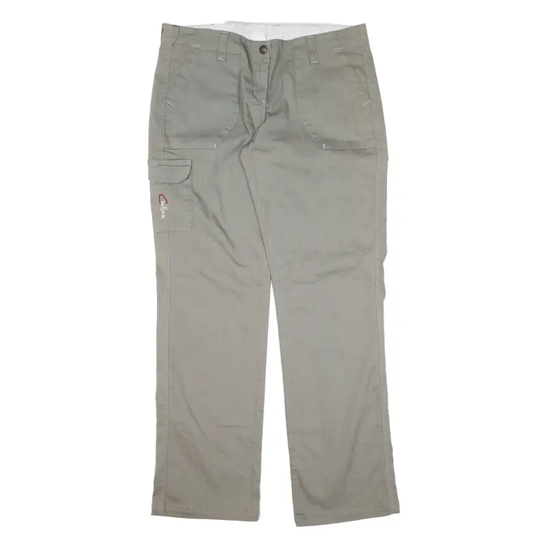 Womens Trousers Grey Loose Straight W34 L32