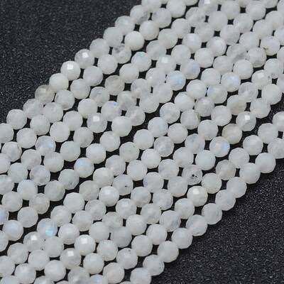 Natural Rainbow Moonstone Beads Strands