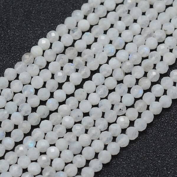 Natural Rainbow Moonstone Beads Strands