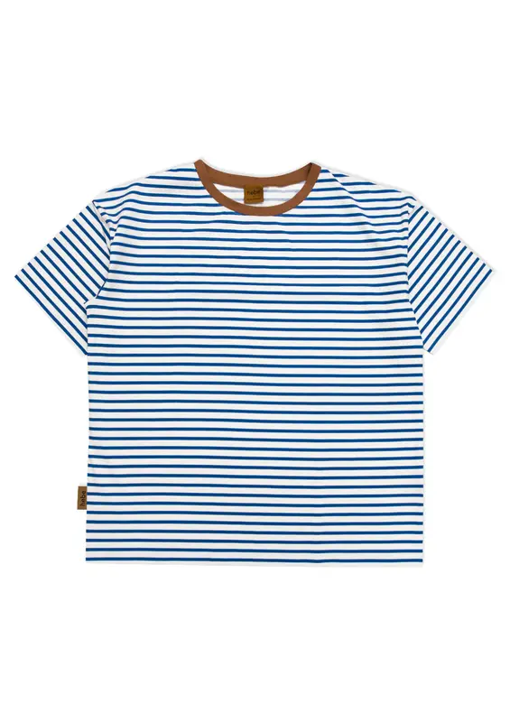 Women T-shirt with Blue Stripes | Size: XS
