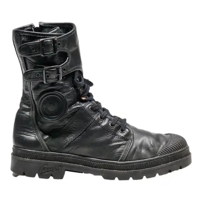 PATAUGAS Biker Boots Black Leather Mens UK 6