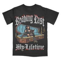 Reading Past My Lifetime - Comfort Colors Graphic Tee, Booktok, Gift for Readers, Bookish, Book Lover, Gift For Teacher, Dark...