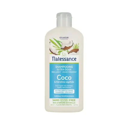 Natessance Coco Shampoo and Vegetable Keratin All Hair Types and Sensitizations 250ml