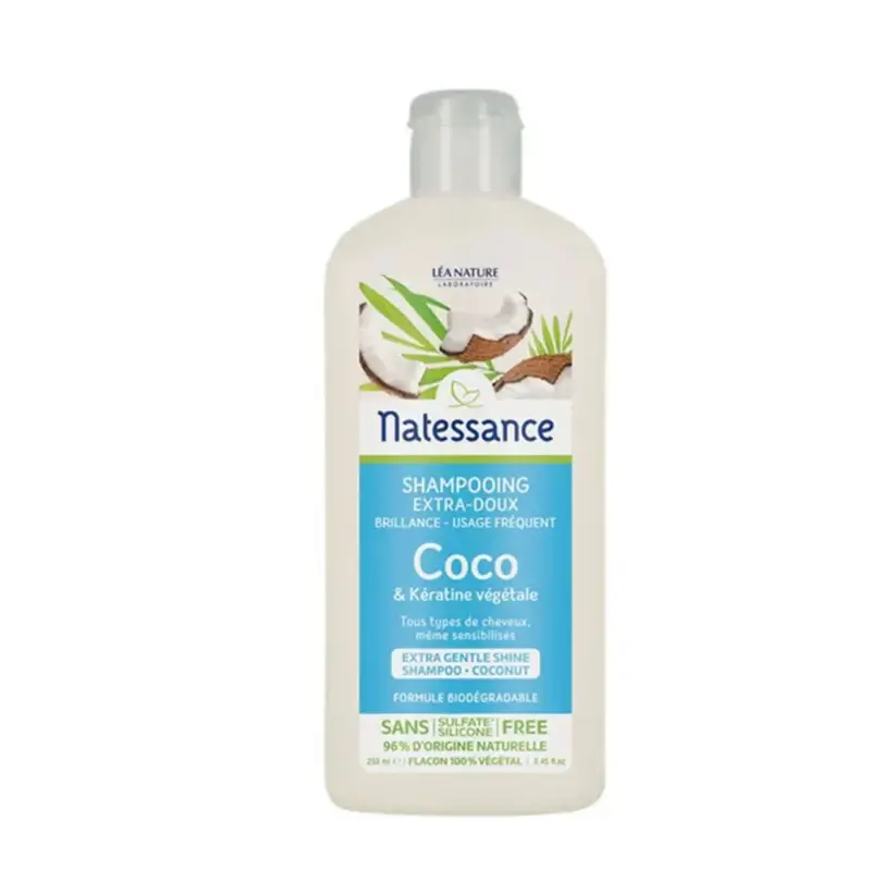 Natessance Coco Shampoo and Vegetable Keratin All Hair Types and Sensitizations 250ml