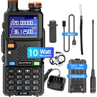 BAOFENG Radio 5RM 10W Ham Radio Long Range Handheld (Upgrade of UV-5R) BFUV-5RH Two Way Radio NOAA Weather Receiver Rechargea...