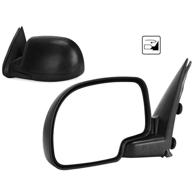YITAMOTOR® Manual Side Mirror Driver Left for 99-07 Silverado Sierra 00-06 GMC Yukon 1500