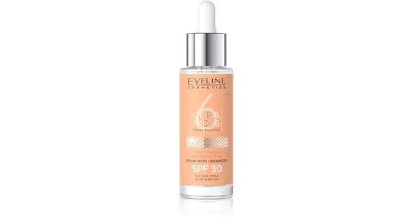 Eveline Cosmetics 6 Ceramides Protective Serum For Dry And Sensitive Skin Spf 30 30 Ml