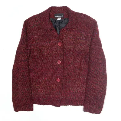 SAG HARBOR Blazer Jacket Red Womens M