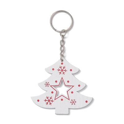Christmas Wood Kechain