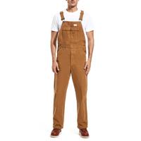 HISEA Men's Relaxed Fit Duck Bib Overall with Adjustable Straps and Convenient Tool Pockets
