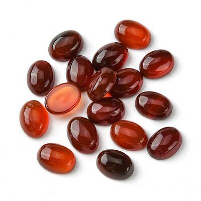 Natural Red Agate Cabochons