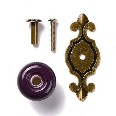 Round-shaped Porcelain Cabinet Door Knobs