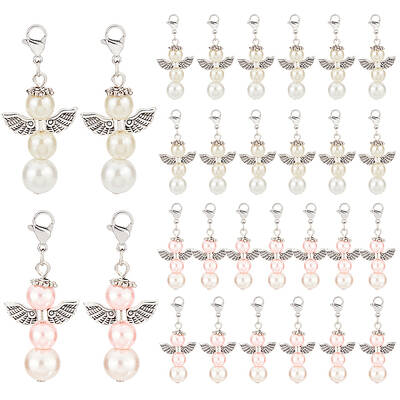 40Pcs 2 Colors Alloy Pendants