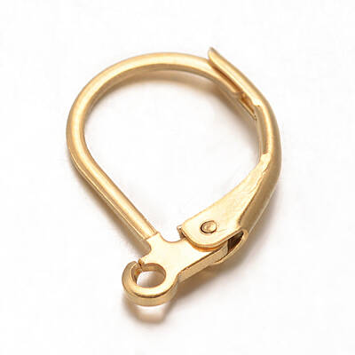 Ion Plating(IP) 304 Stainless Steel Leverback Earring Findings