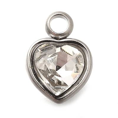 304 Stainless Steel with Rhinestone Pendants