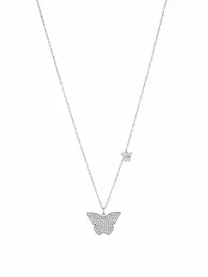 Liu Jo Affascinante Collana In Acciaio Con Papillon Brilliant Lj1638