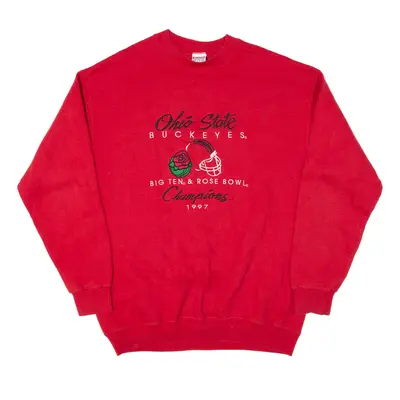 B-WEAR Ohio State Buckeyes Rose Bowl 1997 Sweatshirt Red USA Mens L