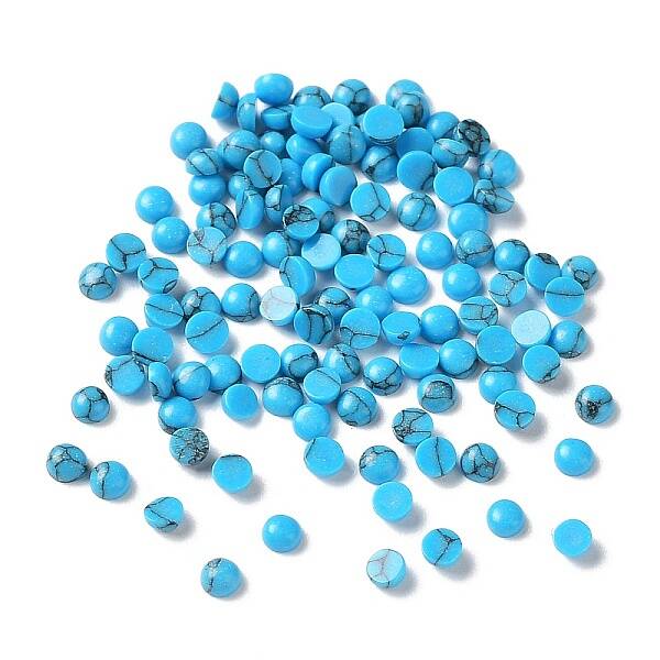 Synthetic Blue Turquoise Cabochons