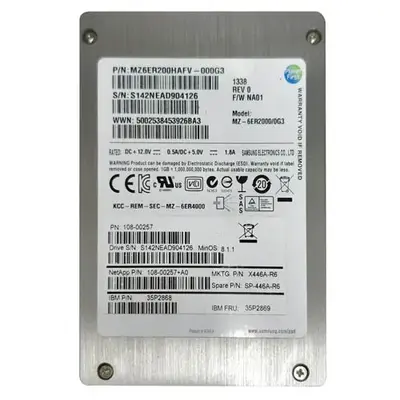 NetApp SP-446A-R6 | 200GB Enterprise Multi-Level Cell SAS 6Gb/s 2.5-Inch Solid State Drive
