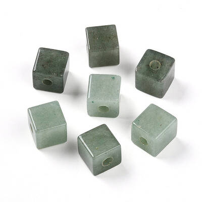 Natural Green Aventurine European Beads