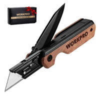 #dealsforyoudays WORKPRO 2-in-1 Folding Knife/Utility Knife, Quick-Change Box Cutter with Belt Clip, Liner Lock, and G10 Hand...