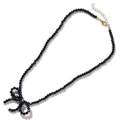 Glass Bowknot Necklace for Women