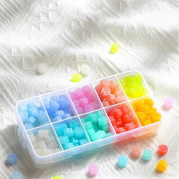10 Grids 10 Random Colors Sealing Wax Particles