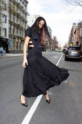 Maryanne Black Pleated Skirt | Size: Extra Small | Color: Black
