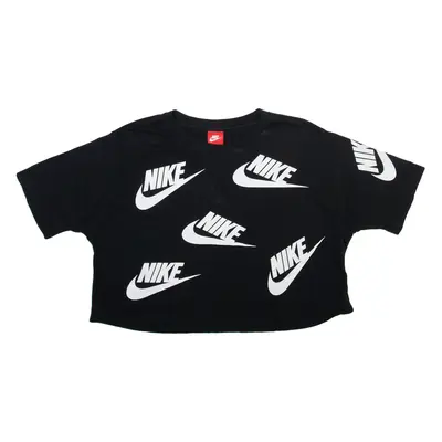 NIKE Cropped Womens T-Shirt Black L
