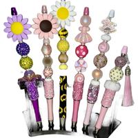 Extended Basic Beaded Pens/Printed Beaded Pens - LIVE Pick. Ask to show.