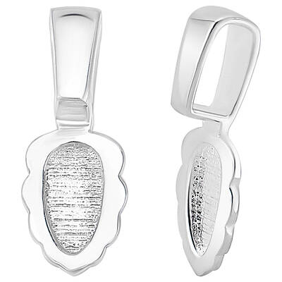 2Pcs 925 Sterling Silver Pinch Bails