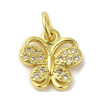 Real 18K Gold Plated Brass Pave Cubic Zirconia Pendants