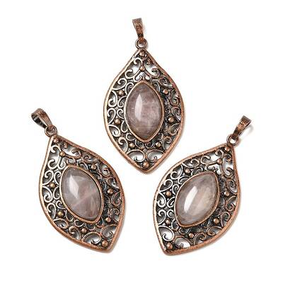 Natural Rose Quartz Pendants