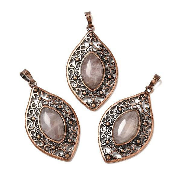 Natural Rose Quartz Pendants