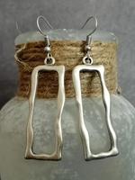 Vintage Hollow Out Irregular Geometric Design Earrings (1 Pair),  Flat Pierced Earring, Fashionable Boho Jewelry for Women, C...