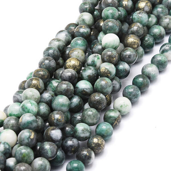 Natural Dioptase Round Beads Strands