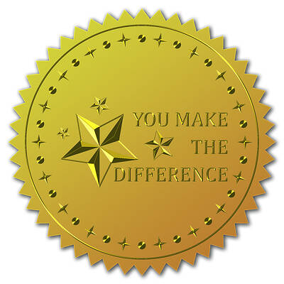Self Adhesive Gold Foil Embossed Stickers