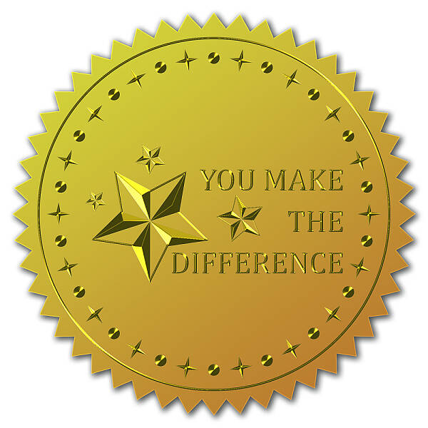 Self Adhesive Gold Foil Embossed Stickers