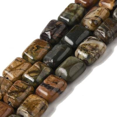 Natural Picasso Jasper Beads Strands